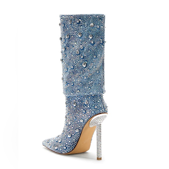🔥Chelsea Embellished Denim Boots 7-11 sizes.🔥 - Picture 4 of 6